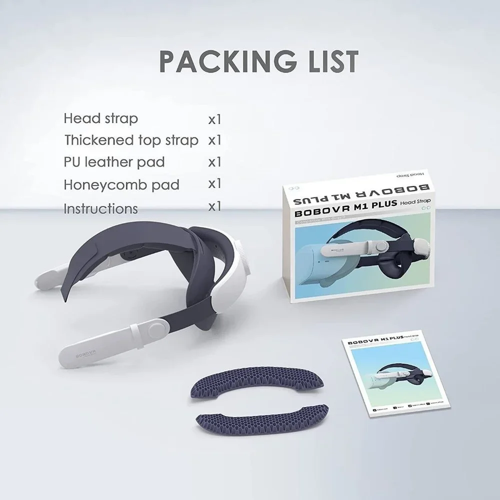 BOBOVR M1 Plus Head Strap,Compatible with Quest 2,Elite Strap Enhanced Support